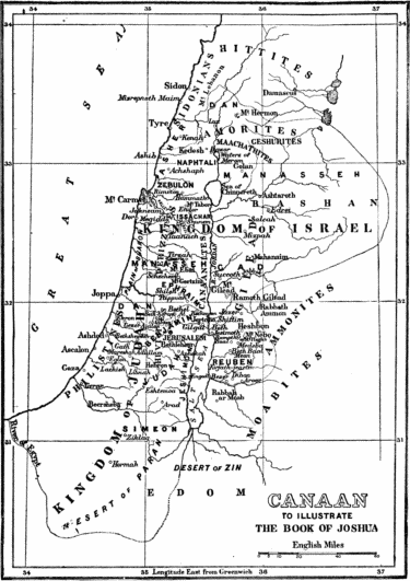 Canaan: At time of Book of Joshua