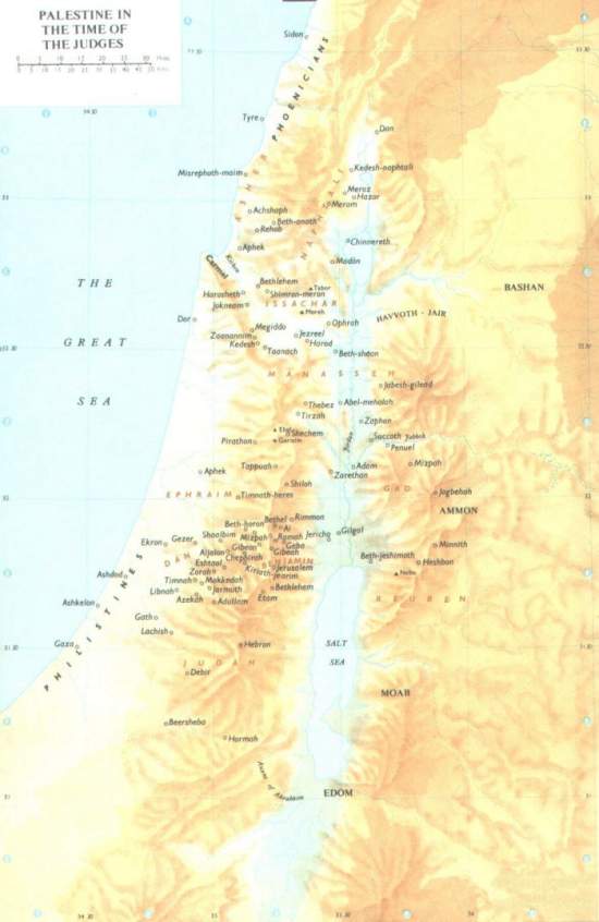 Palestine in the Time of Judges